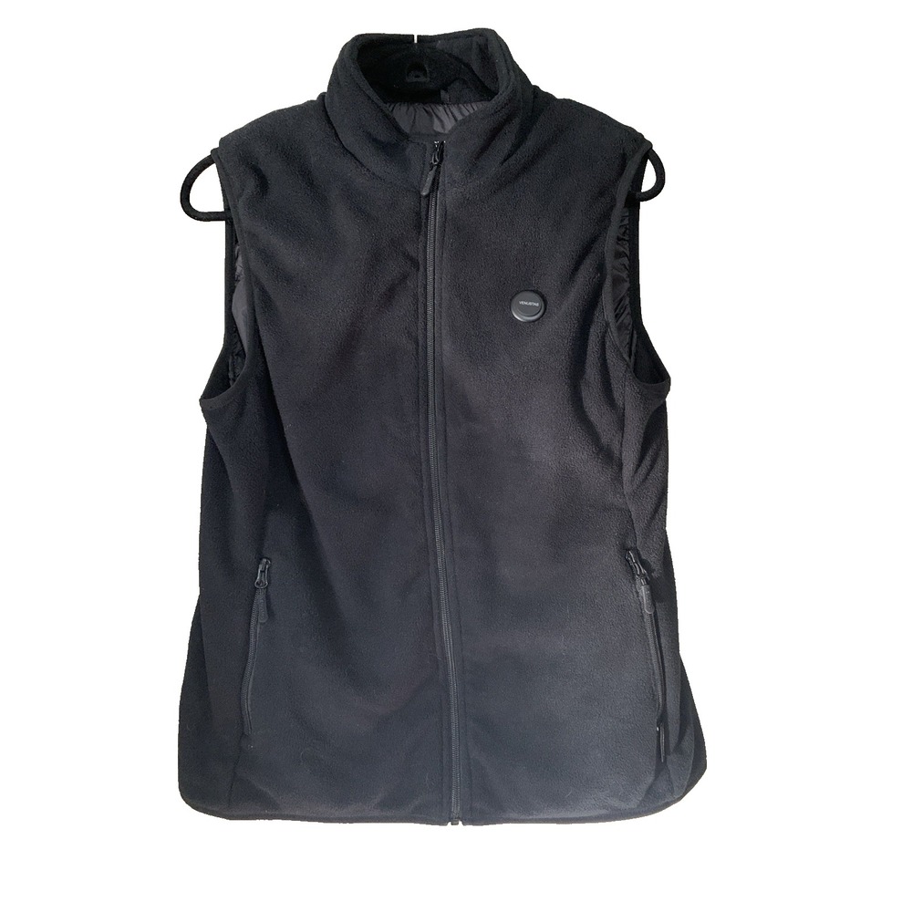 VENUSTAS Battery Heated‎ Vest M Black Full Zip Fleece *Battery Not Included*